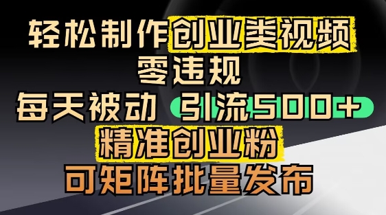 抖音引流创业粉，几分钟一个视频，非常暴力，小白直接可上手操作-4158创业网