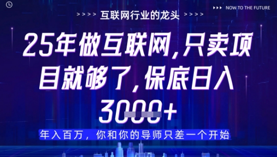 什么！25年你还在找项目做？风口早就变了，卖项目才是稳挣不赔【揭秘】-4158创业网