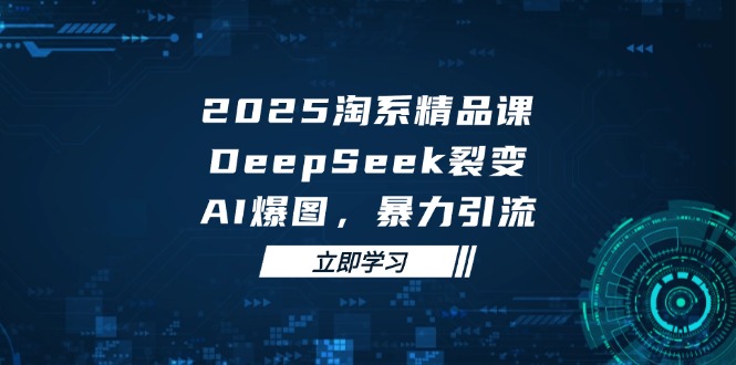 2025 淘系精品课，DeepSeek 裂变，AI 爆图，暴力引流-4158创业网
