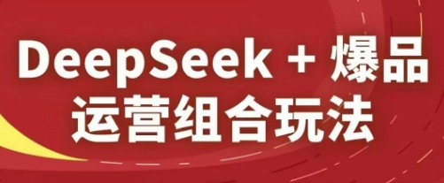 DeepSeek+爆品运营组合玩法，2025淘系精品课-4158创业网