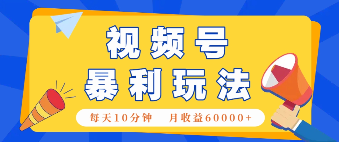 视频号AI赚钱法，每天只需10分钟，月入6万+！(超详细拆解)-4158创业网