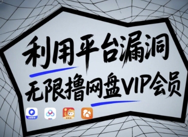 利用平台漏洞，无限撸网盘VIP会员，用户亲测有效!【漏洞原理+操作演示】-4158创业网