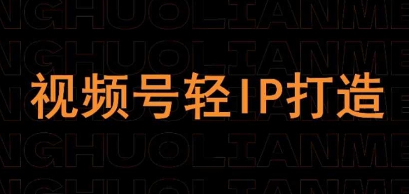 视频号线上课程，视频号轻IP打造-4158创业网