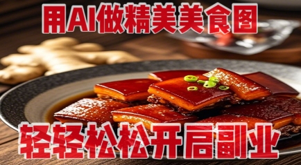 用AI做精美美食图，无需专业设备拍摄，轻轻松松开启副业-4158创业网