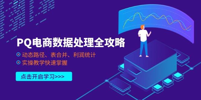 PQ电商数据处理全攻略，动态路径、表合并、利润统计，实操教学快速掌握-4158创业网