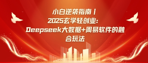 小白逆袭指南，2025玄学轻创业：Deepseek大数据+周易算法的融合玩法-4158创业网