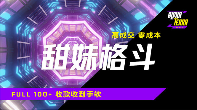 高成交零成本，售卖甜美格斗课程，谁发谁火，加爆微信，日入1000+收款…-4158创业网