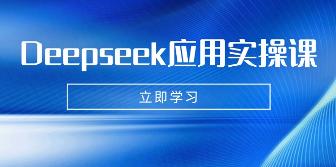 Deepseek应用实操课：AI制作数字妈妈、写真、短视频，辅导作业，PPT制作等-4158创业网