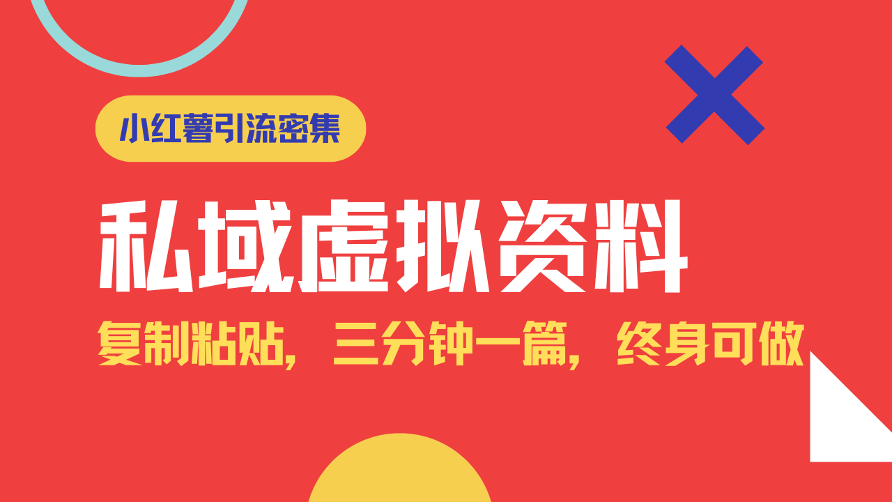 小红书引流私域旅游虚拟资料玩法，复制粘贴，三分钟一篇图文，日入1000…-4158创业网