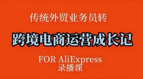 跨境电商速卖通运营课，​运营方法论+后台实操，逻辑清晰-4158创业网