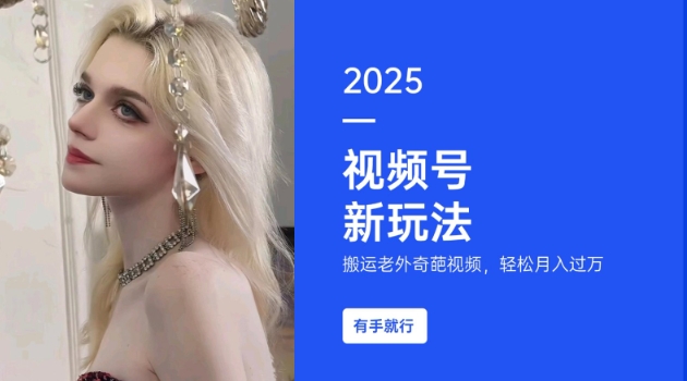 搬运老外奇葩视频，撸视频号分成计划收益，每天只需一小时，新手小白轻松月入过W-4158创业网
