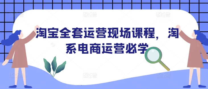 淘宝全套运营现场课程，淘系电商运营必学-4158创业网