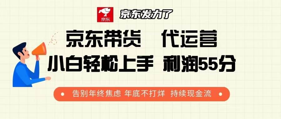 （13833期）京东带货 代运营 利润55分 告别年终焦虑 年底不打烊 持续现金流-4158创业网