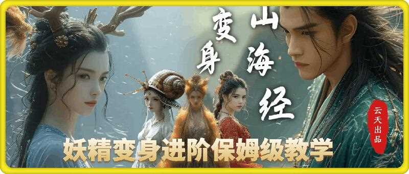 云天AI山海经变身视频教程，妖精变身进阶保姆级教学-4158创业网