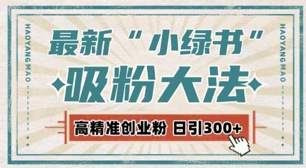 最新自动化“吸粉术”，小绿书激活私域流量，每日轻松吸引300+高质精准粉!-4158创业网