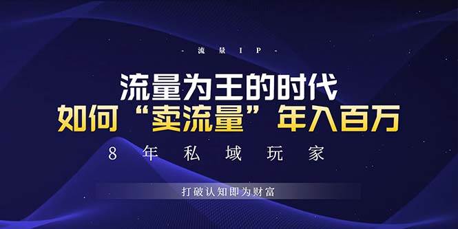 （13433期）未来如何通过“卖流量”年入百万，跨越一切周期绝对蓝海项目-4158创业网