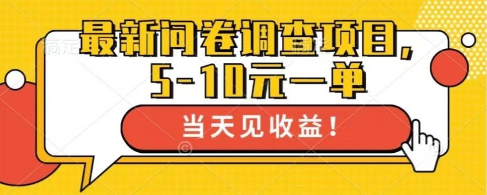 （13167期）最新问卷调查项目，单日零撸100＋-4158创业网