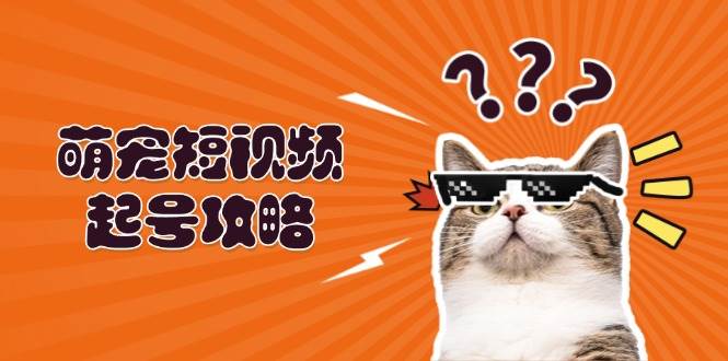 （13135期）萌宠-短视频起号攻略：定位搭建推流全解析，助力新手轻松打造爆款-4158创业网