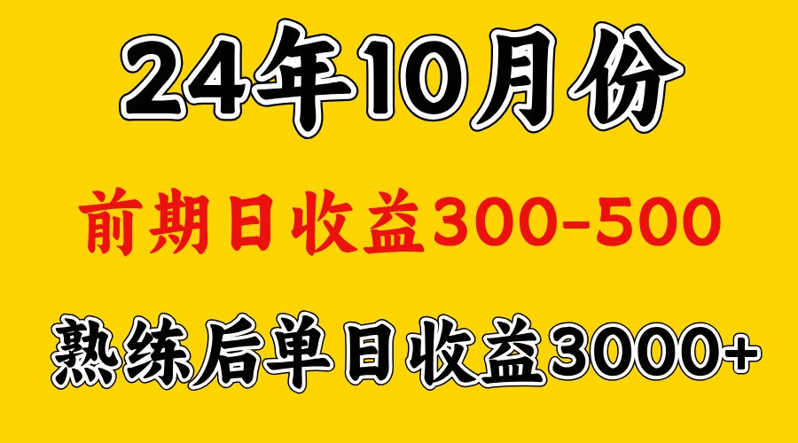 高手是怎么赚钱的.前期日收益500+熟练后日收益3000左右-4158创业网