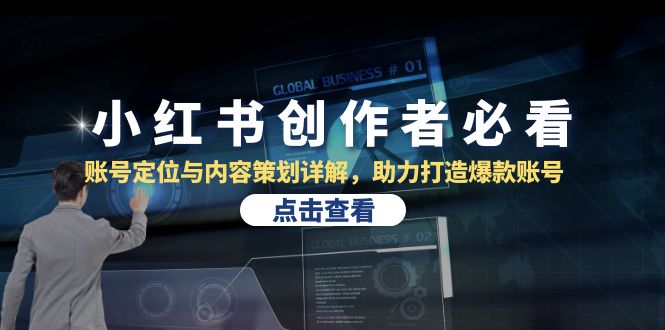 小红书创作者必看：账号定位与内容策划详解，助力打造爆款账号-4158创业网