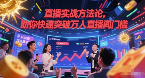 直播实战方法论，助你快速突破万人直播间门槛-4158创业网