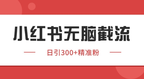小红书截流同行客源，独家野路子获客玩法 日引200+暴力获客【揭秘】-4158创业网