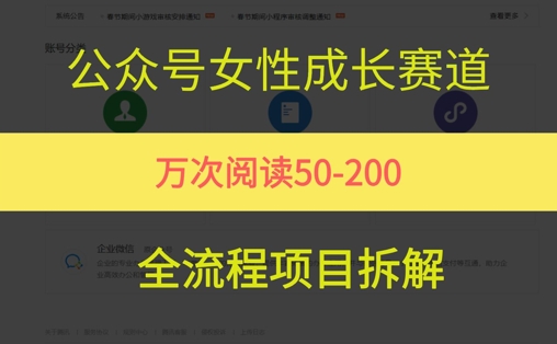 公众号女性赛道，最近爆火系列，条条作品阅读量10w+-4158创业网