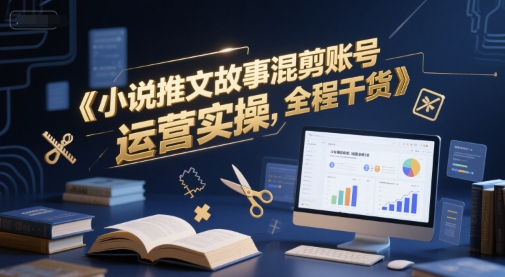 小说推文故事混剪账号运营实操，全程干货-4158创业网