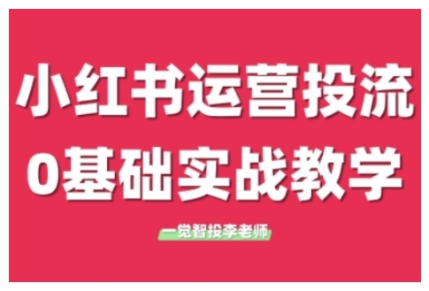 小红书运营投流，小红书广告投放从0到1的实战课，学完即可开始投放(更新)-4158创业网