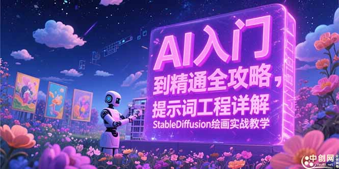 AI入门到精通全攻略，提示词工程详解，StableDiffusion绘画实战教学-4158创业网